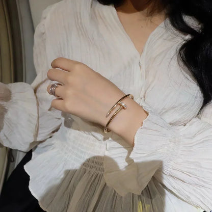 [Limara]JUSTE UN CLOU 3.5MM CLASSIC DIAMOND BANGLE