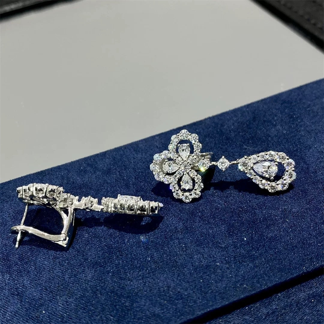 [Limara] LOOP EARRINGS FULL MOTIF DIAMOND