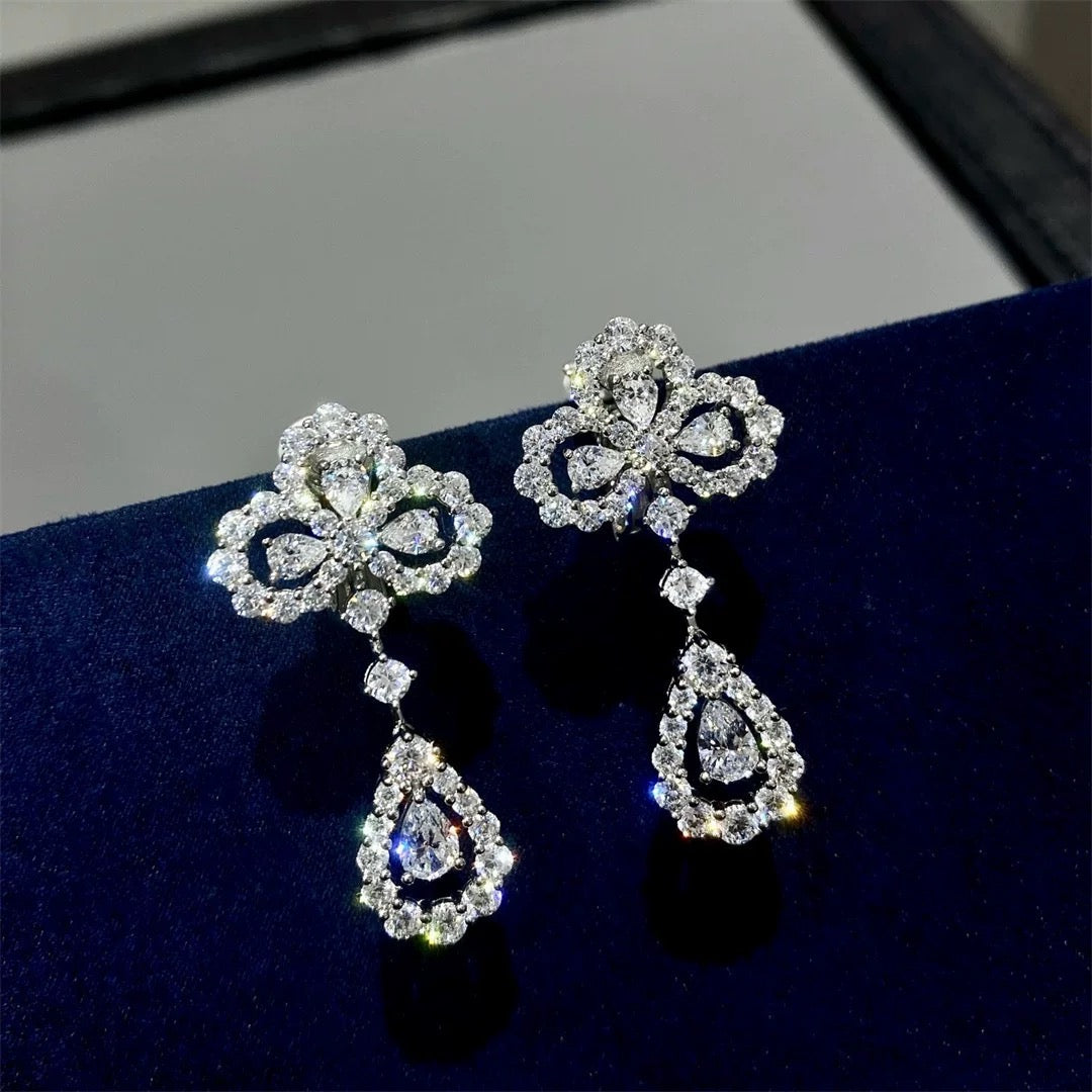 [Limara] LOOP EARRINGS FULL MOTIF DIAMOND
