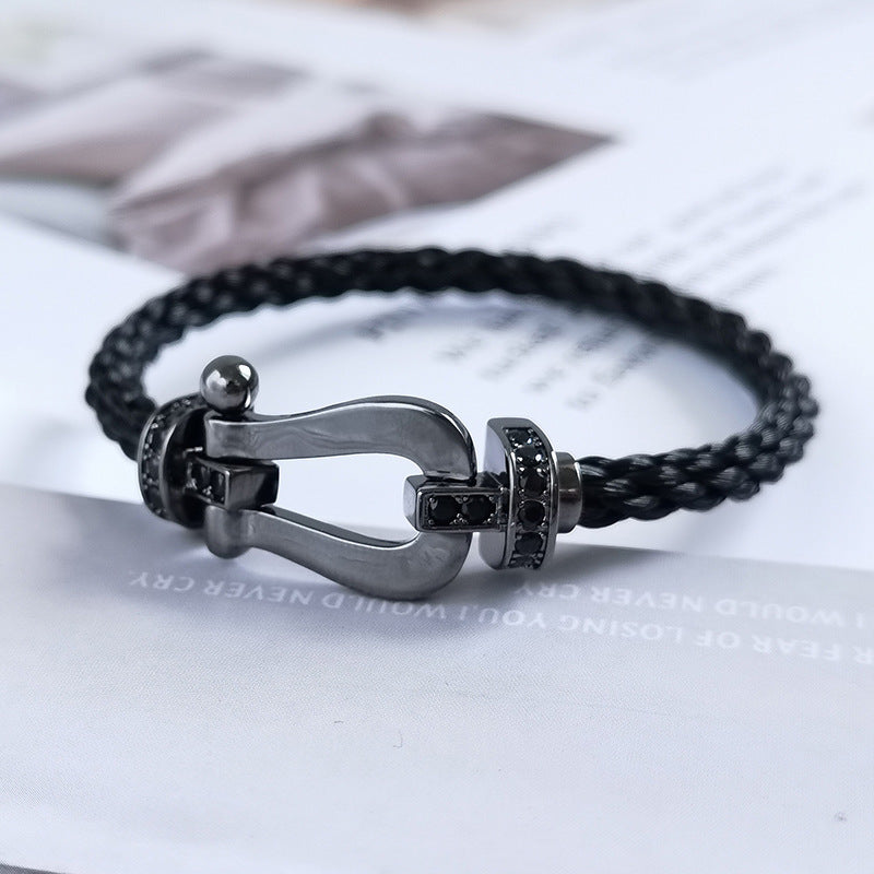 [Limara]FORCE LARGE SERIES BLACK SAMURAI BRACELET