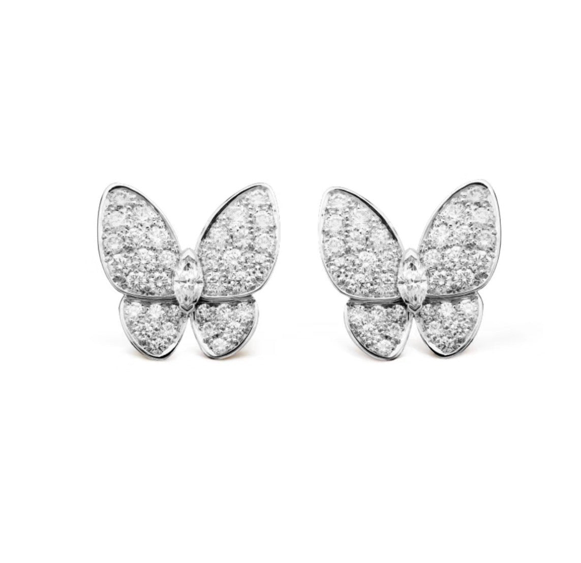 [Limara]BUTTERFLY ALL DIAMOND EARRINGS