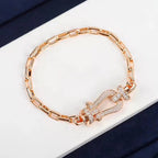 [Limara]FORCE LARGE HORSESHOE CLASP METAL BRACELET