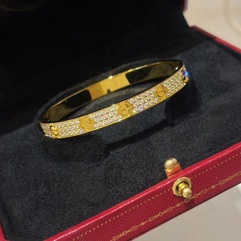 [Limara] LOVE BRACELET 6.1MM DIAMOND-PAVED