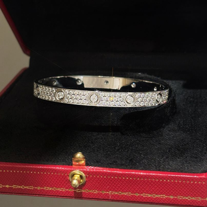 [Limara] LOVE BRACELET 6.1MM DIAMOND-PAVED 10 BIG DIAMONDS