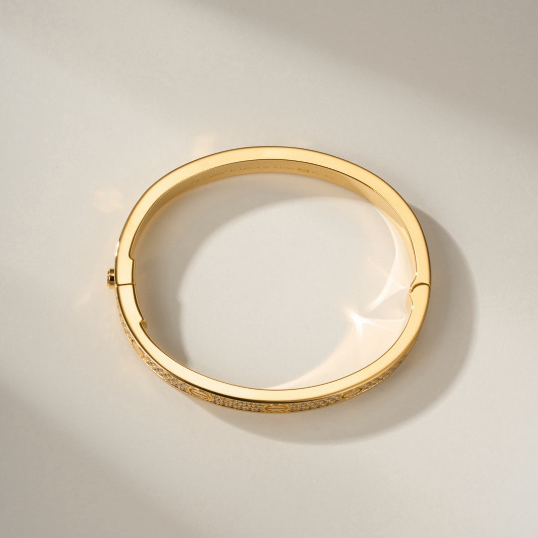 [Limara] LOVE BRACELET 6.1MM DIAMOND-PAVED