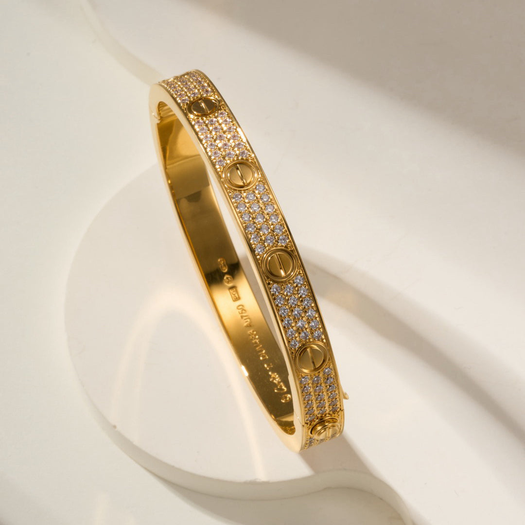[Limara] LOVE BRACELET 6.1MM DIAMOND-PAVED
