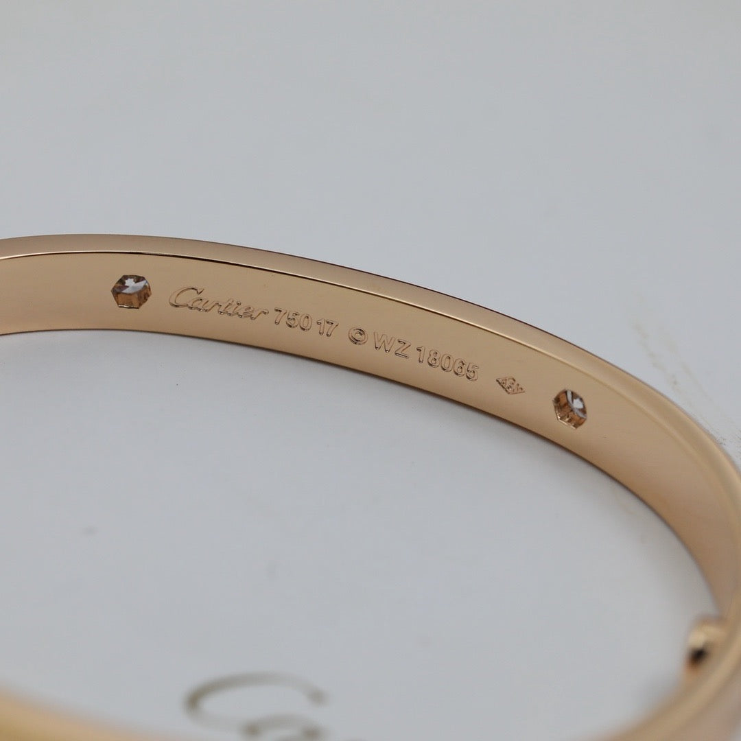 [Limara] LOVE BRACELET 6.1MM 4 DIAMONDS