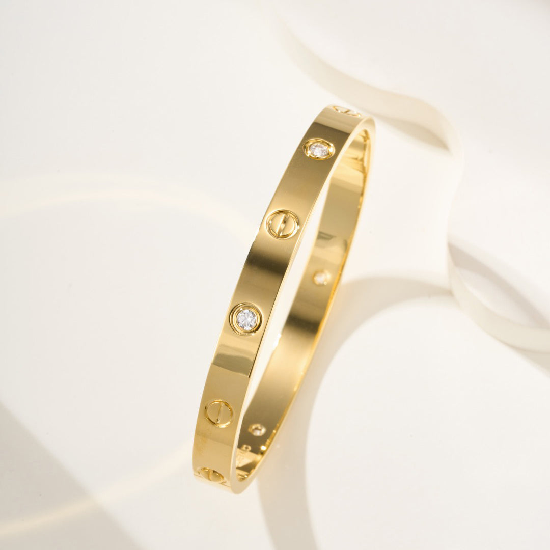 [Limara] LOVE Classic & JUSTE Diamond Bracelet Stack Set