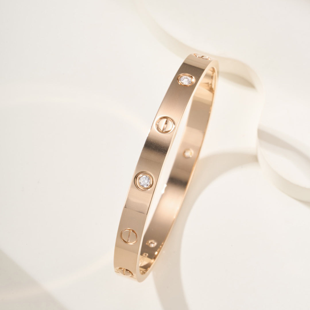 [Limara] LOVE BRACELET 6.1MM 4 DIAMONDS