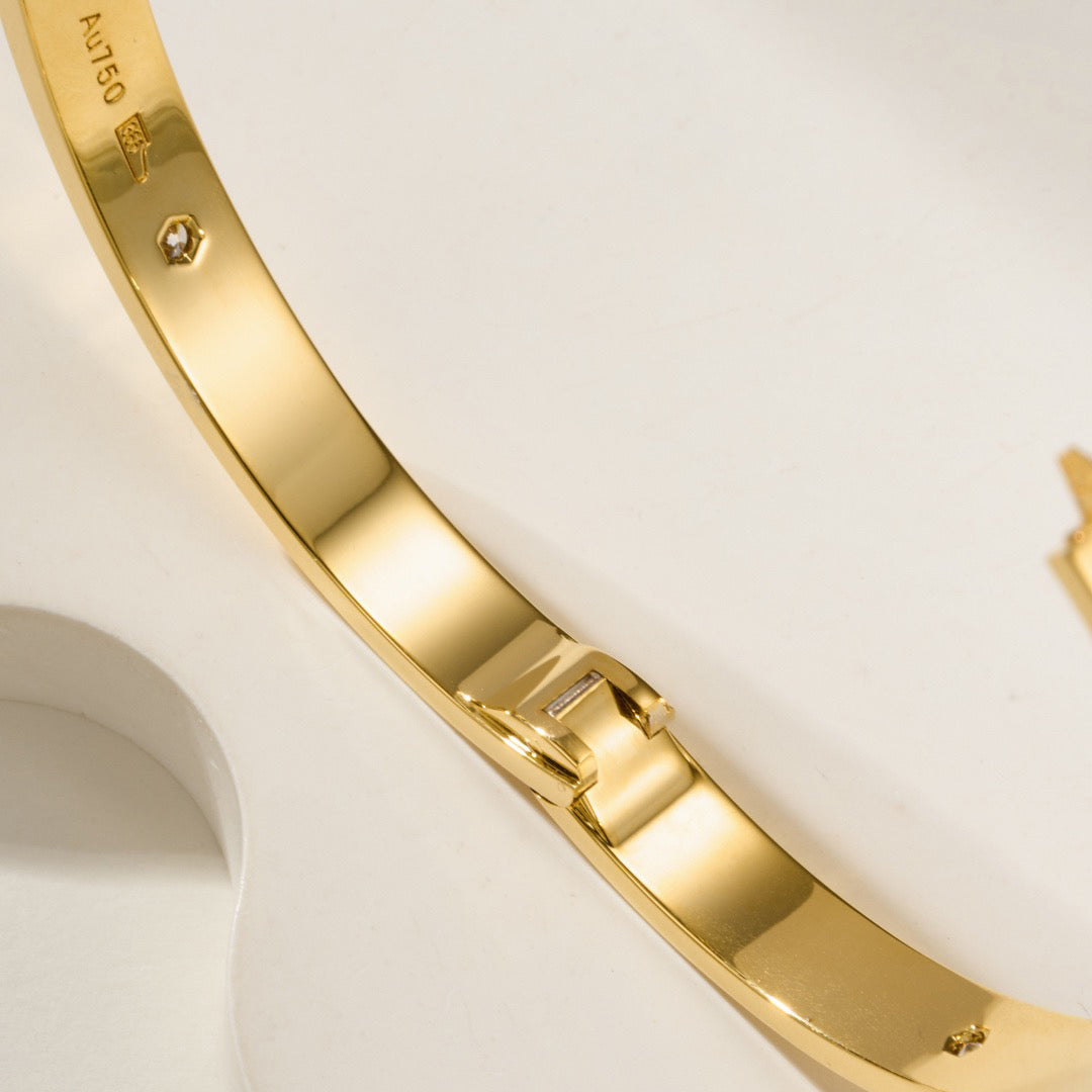 [Limara] LOVE Classic & JUSTE Diamond Bracelet Stack Set