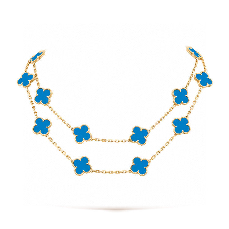 [Limara]CLOVER 20 MOTIFS TURQUOISE GOLD