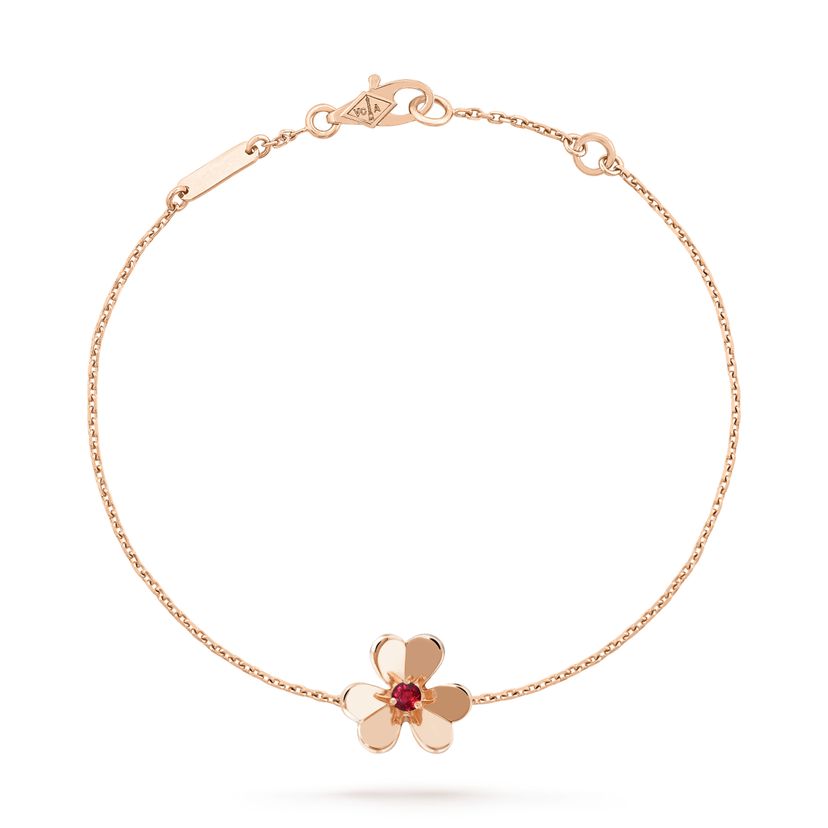 [Limara]FRIVOLE GOLD FLOWER PINK MALACHITE BRACELET
