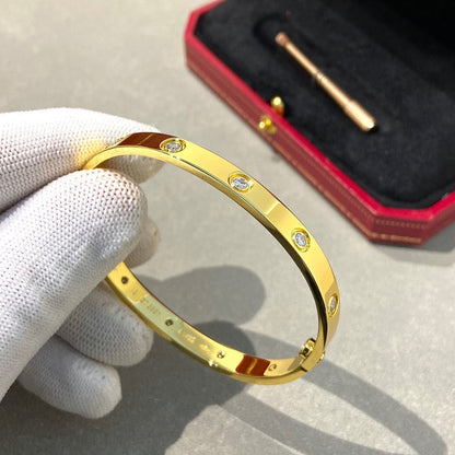 [Limara]CLASSIC 6.1MM LOVE BANGLE - 10-DIAMOND