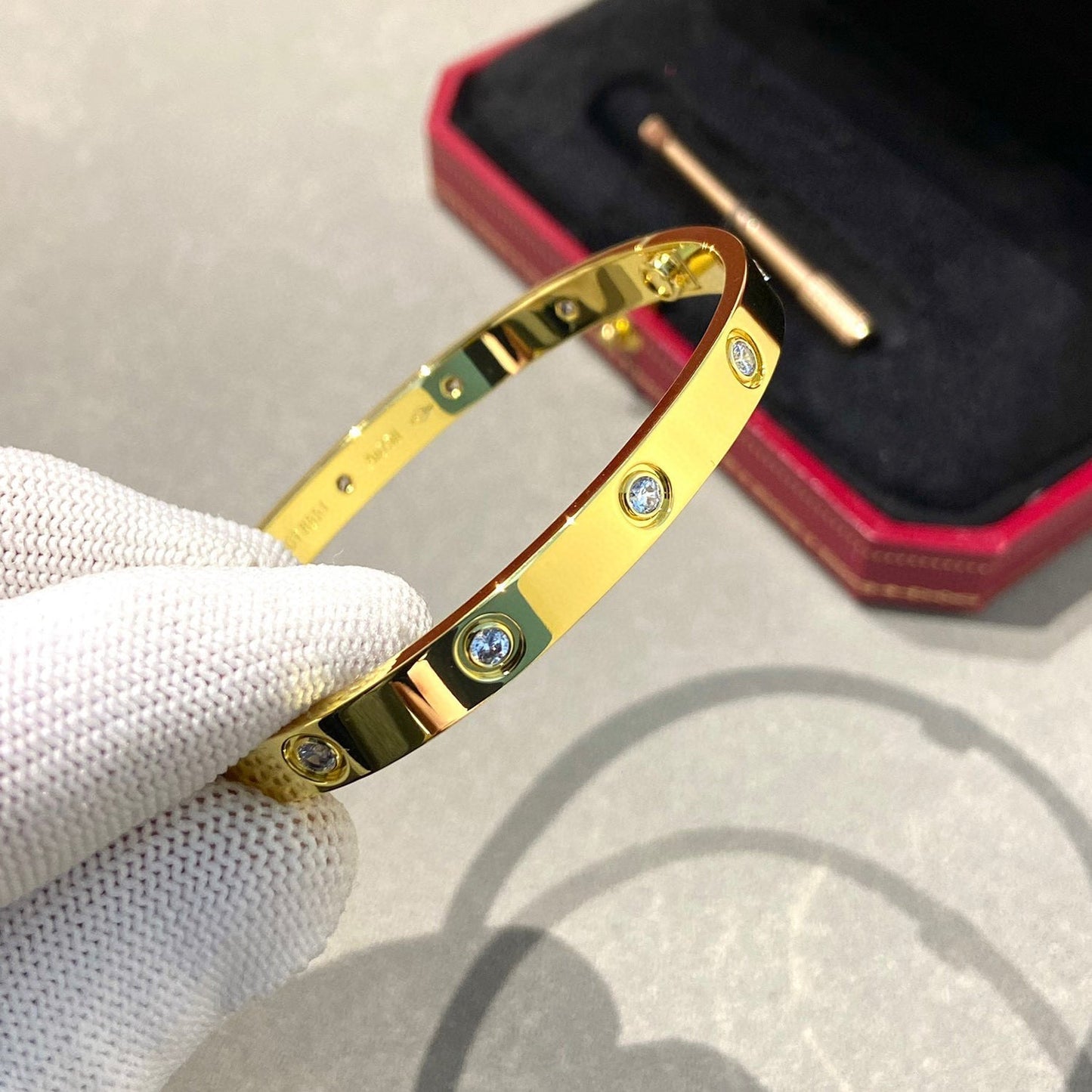 [Limara]CLASSIC 6.1MM LOVE BANGLE - 10-DIAMOND