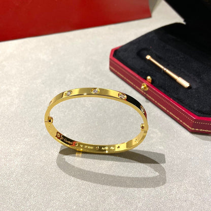[Limara]CLASSIC 6.1MM LOVE BANGLE - 10-DIAMOND