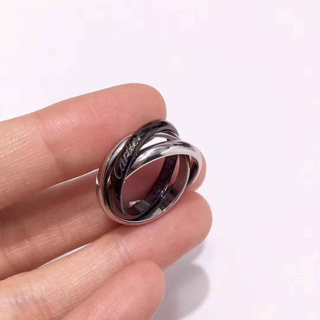 [Limara] TRINITY 3.2MM RING BLACK CERAMIC