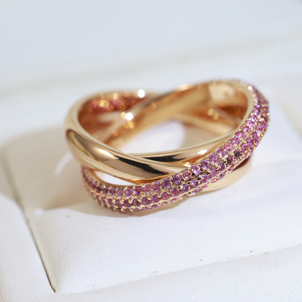 [Limara] TRINITY 3.2MM RING PINK DIAMOND