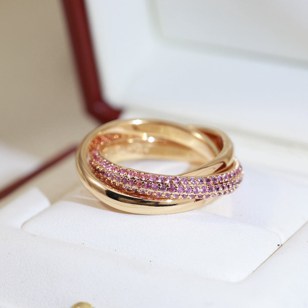 [Limara] TRINITY 3.2MM RING PINK DIAMOND