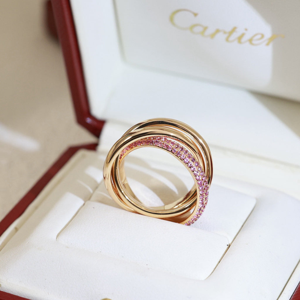 [Limara] TRINITY 3.2MM RING PINK DIAMOND