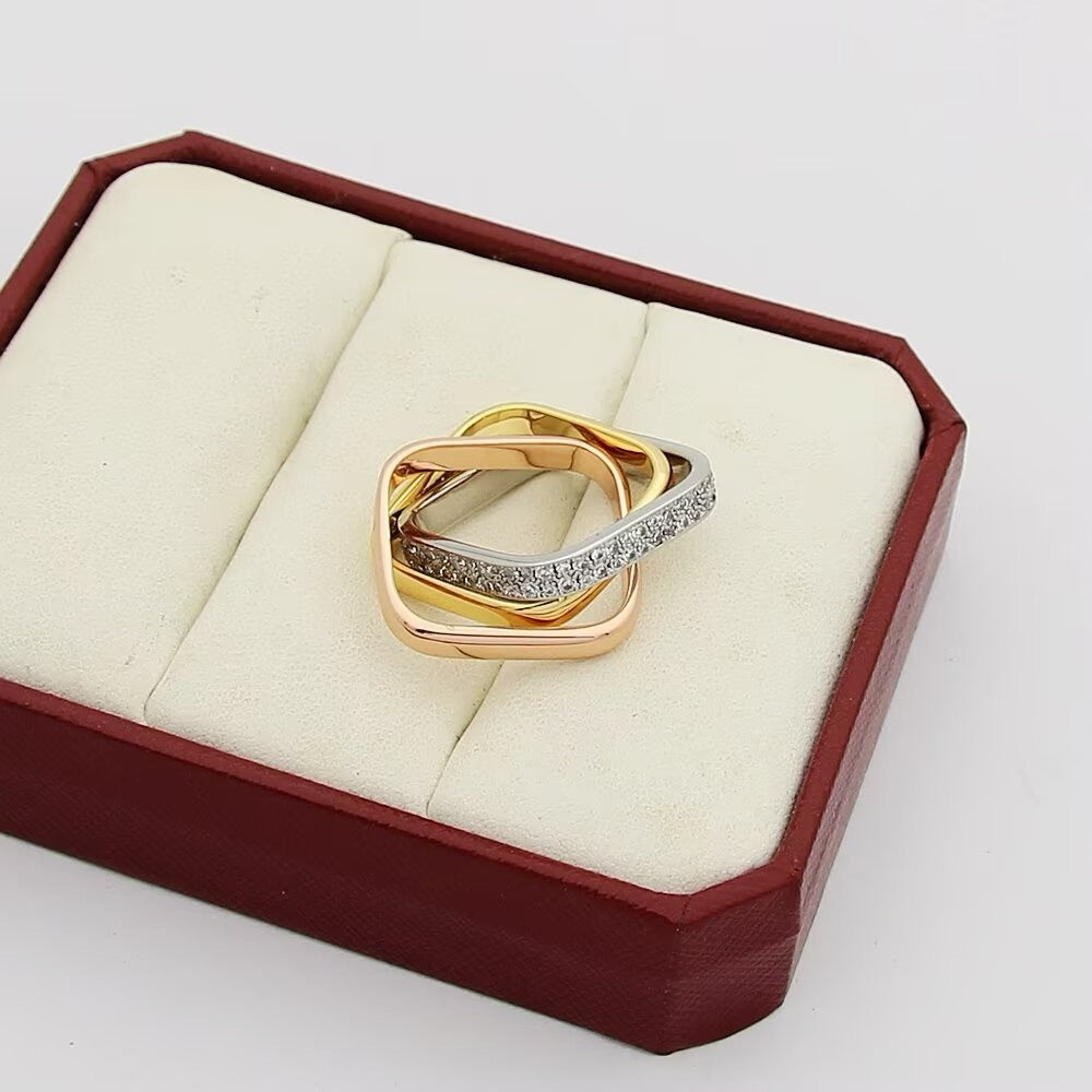 [Limara] TRINITY 3.5MM CUSHION RING COLLECTION