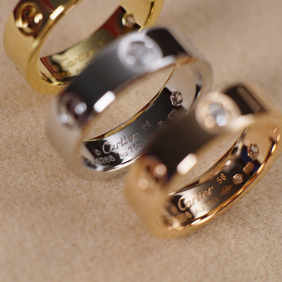 [Limara] LOVE 5.5MM 3 DIAMOND RING