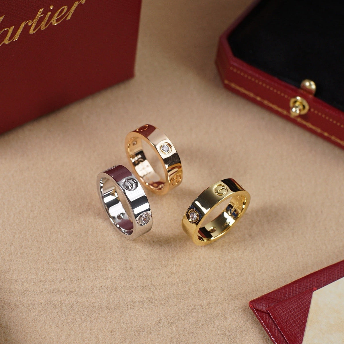 [Limara] LOVE 5.5MM 3 DIAMOND RING