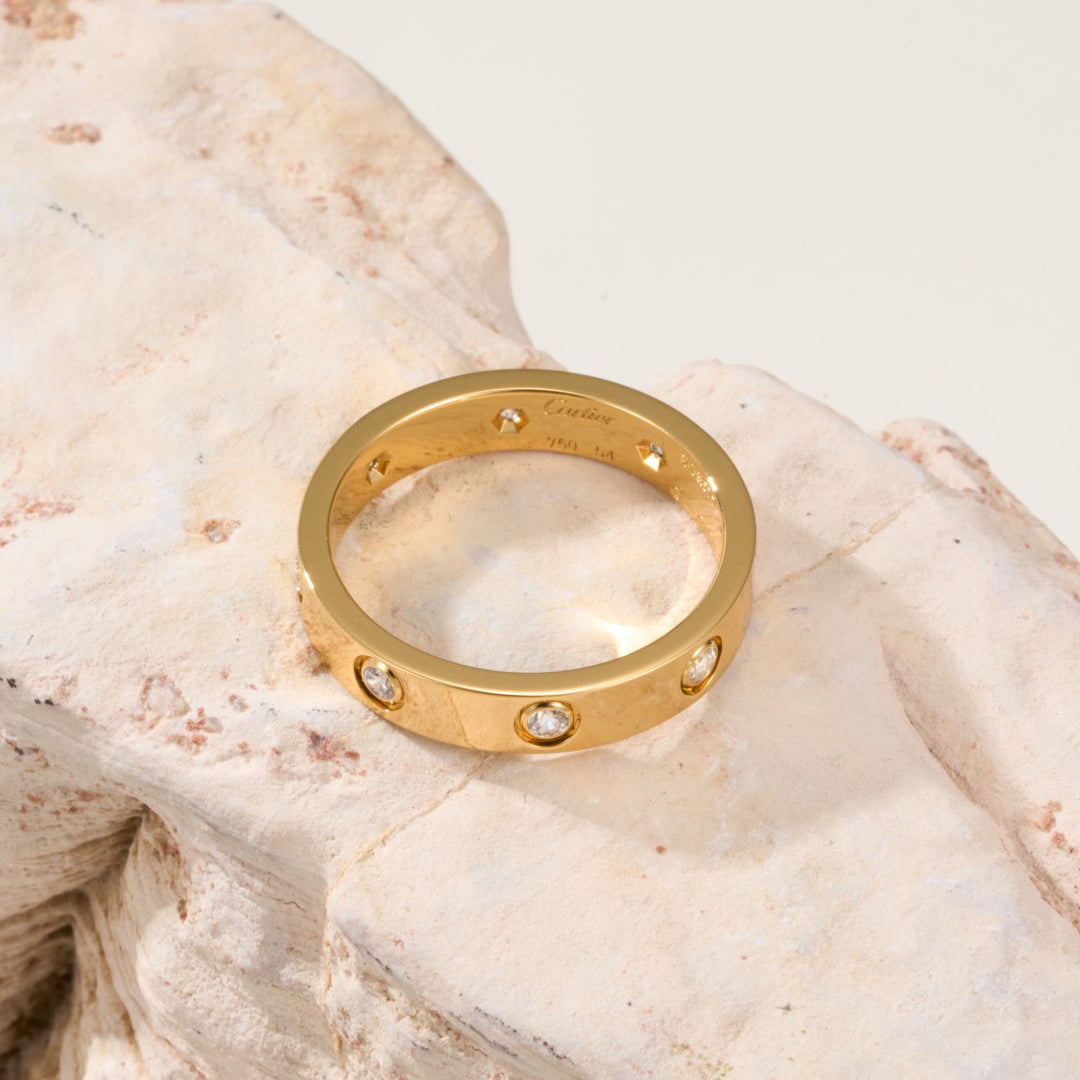 [Limara] LOVE 4MM 8 DIAMOND RING