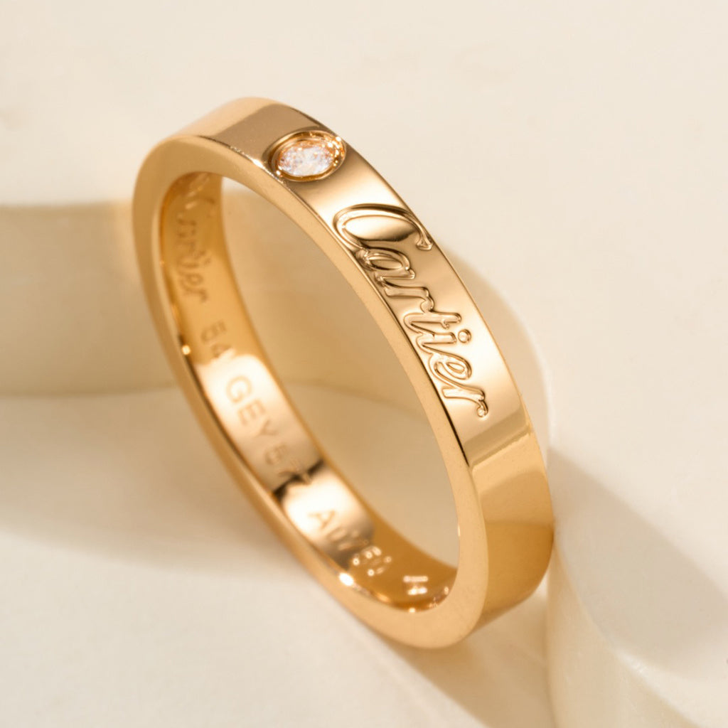 [Limara] LOVE RING 4MM 1 DIAMOND