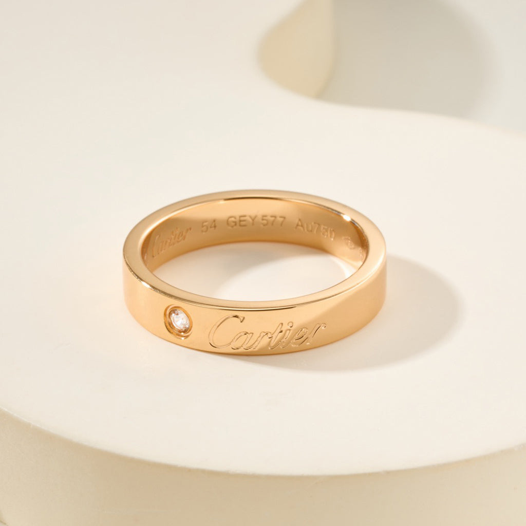 [Limara] LOVE RING 4MM 1 DIAMOND