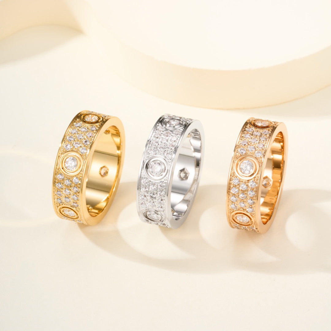 [Limara] LOVE 5.5MM FULL-PAVE 6-DIAMOND RING