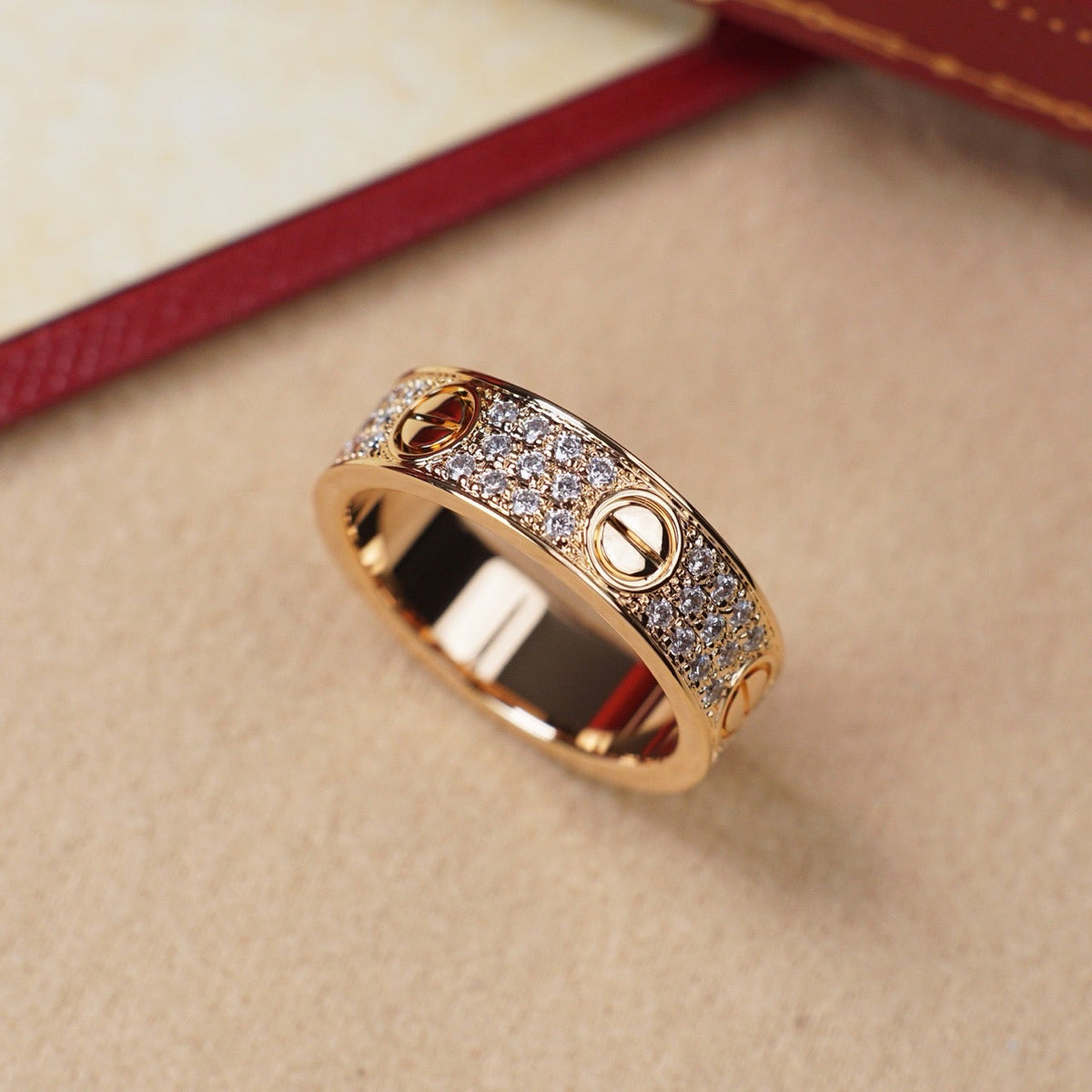 [Limara] LOVE RING 5.5MM DIAMONDS PAVED