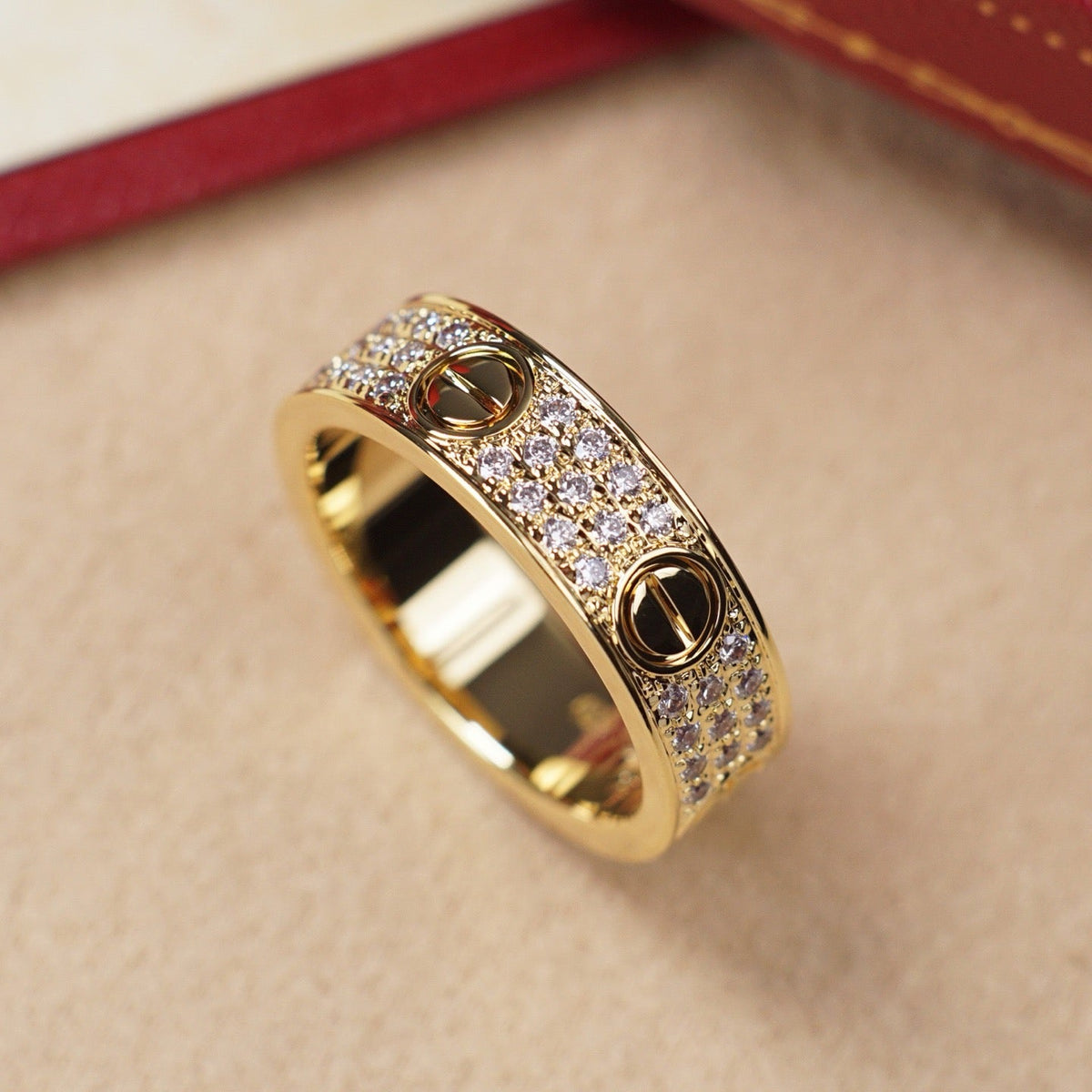 [Limara] LOVE RING 5.5MM DIAMONDS PAVED