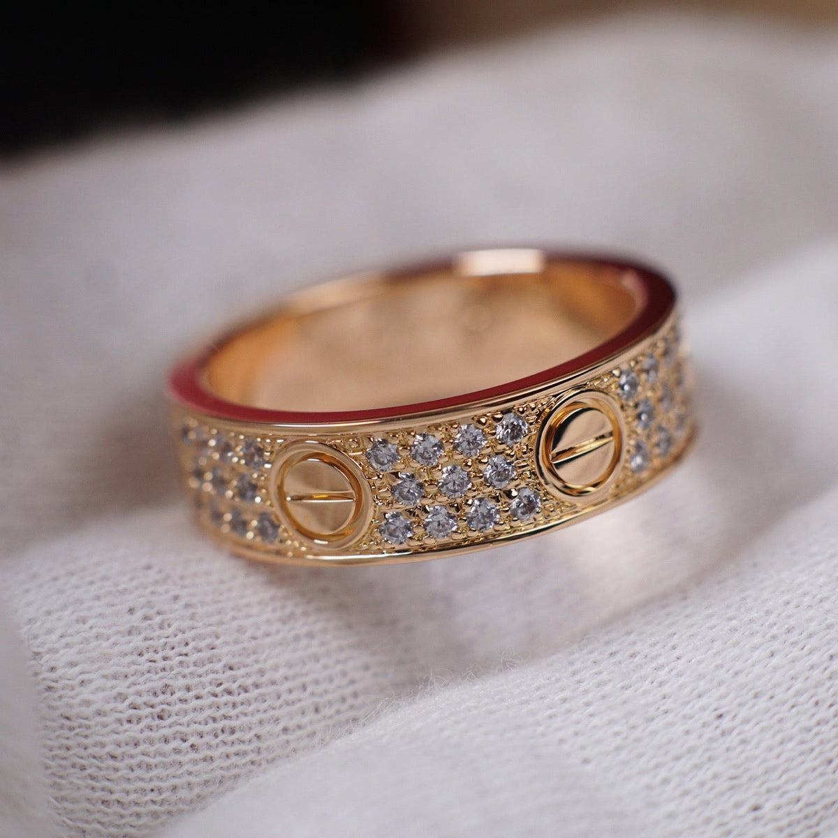 [Limara] LOVE RING 5.5MM DIAMONDS PAVED