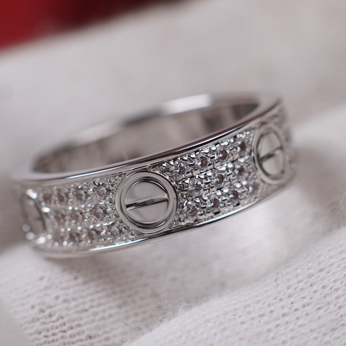 [Limara] LOVE RING 5.5MM DIAMONDS PAVED