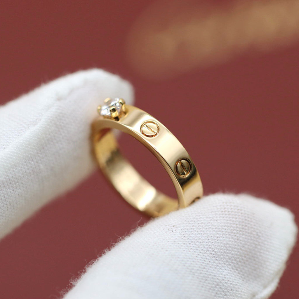 [Limara] LOVE RING 3.6MM 1 BIG DIAMOND