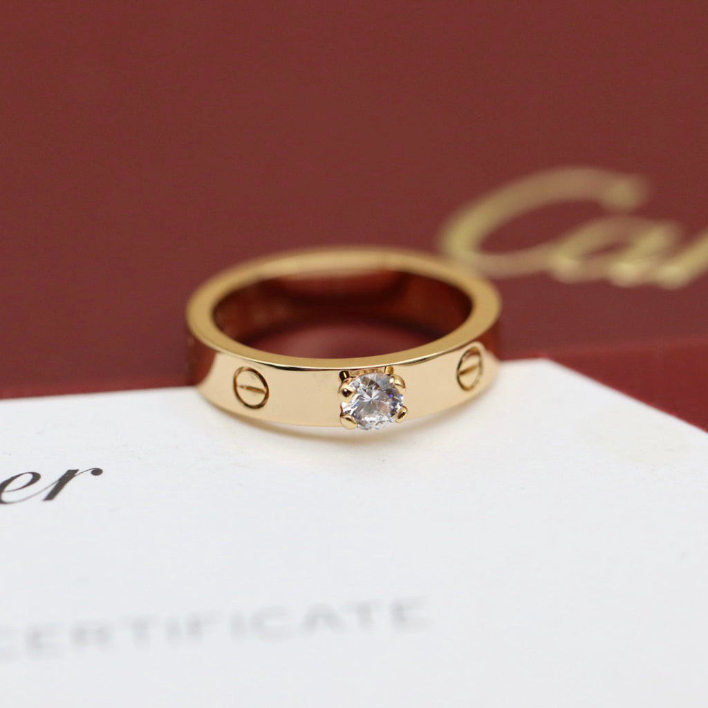 [Limara] LOVE RING 3.6MM 1 BIG DIAMOND