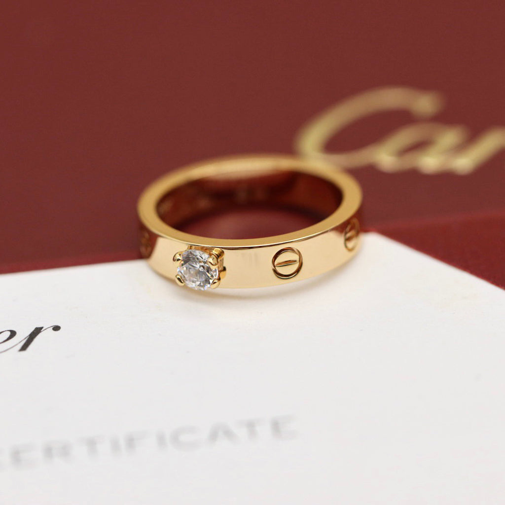 [Limara] LOVE RING 3.6MM 1 BIG DIAMOND