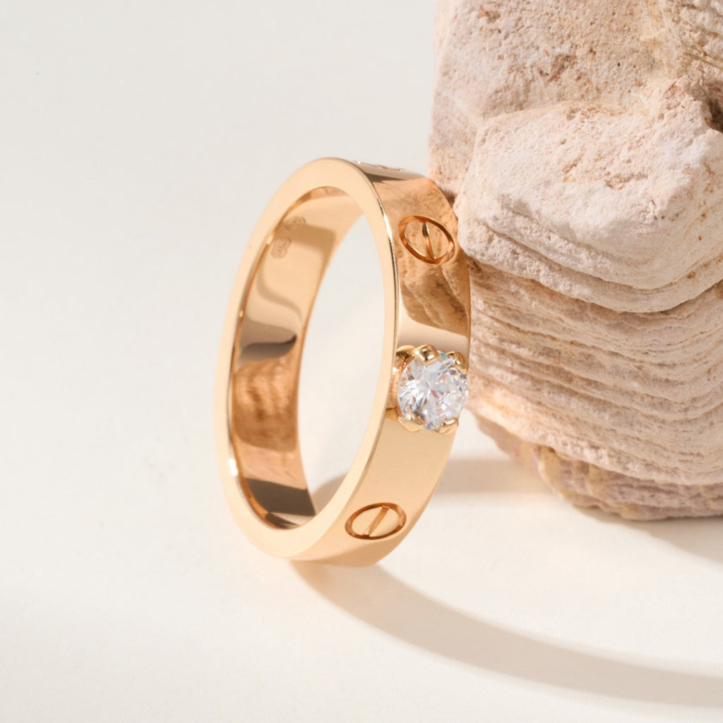 [Limara] LOVE RING 3.6MM 1 BIG DIAMOND