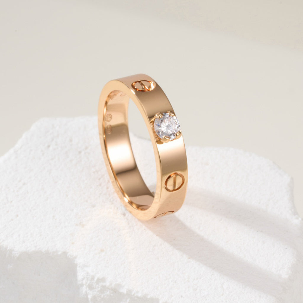 [Limara] LOVE RING 3.6MM 1 BIG DIAMOND