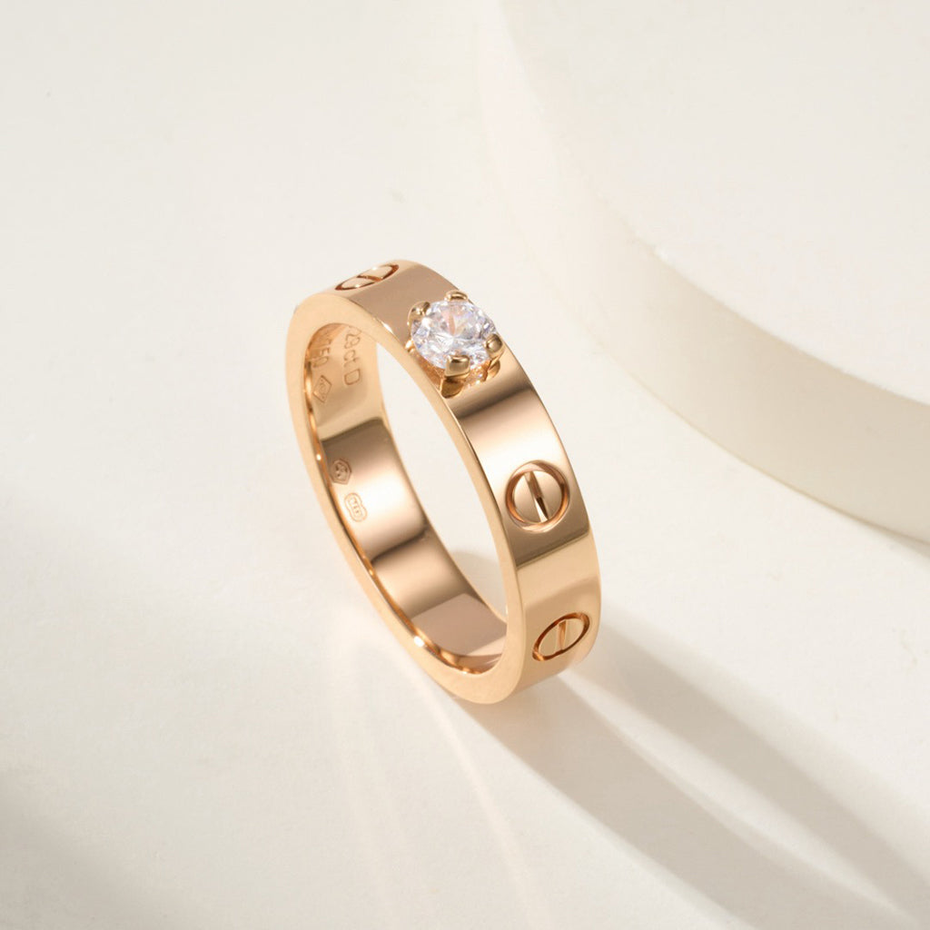 [Limara] LOVE RING 3.6MM 1 BIG DIAMOND