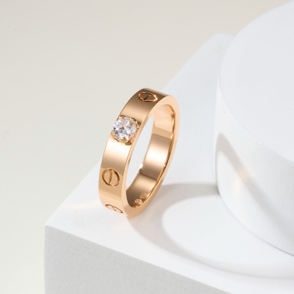[Limara] LOVE RING 3.6MM 1 BIG DIAMOND