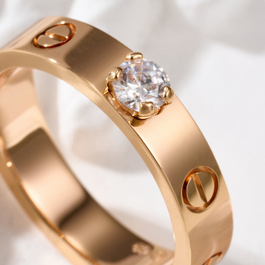 [Limara] LOVE RING 3.6MM 1 BIG DIAMOND