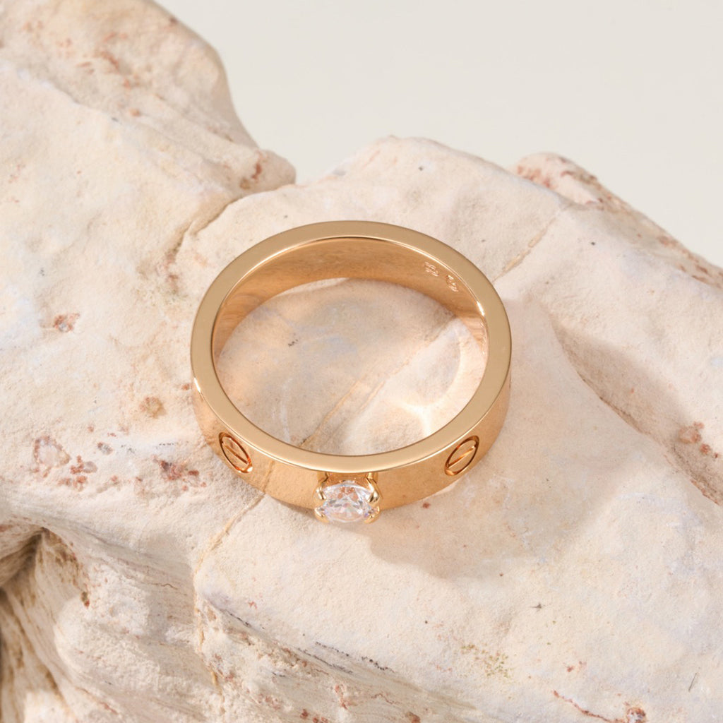[Limara] LOVE RING 3.6MM 1 BIG DIAMOND