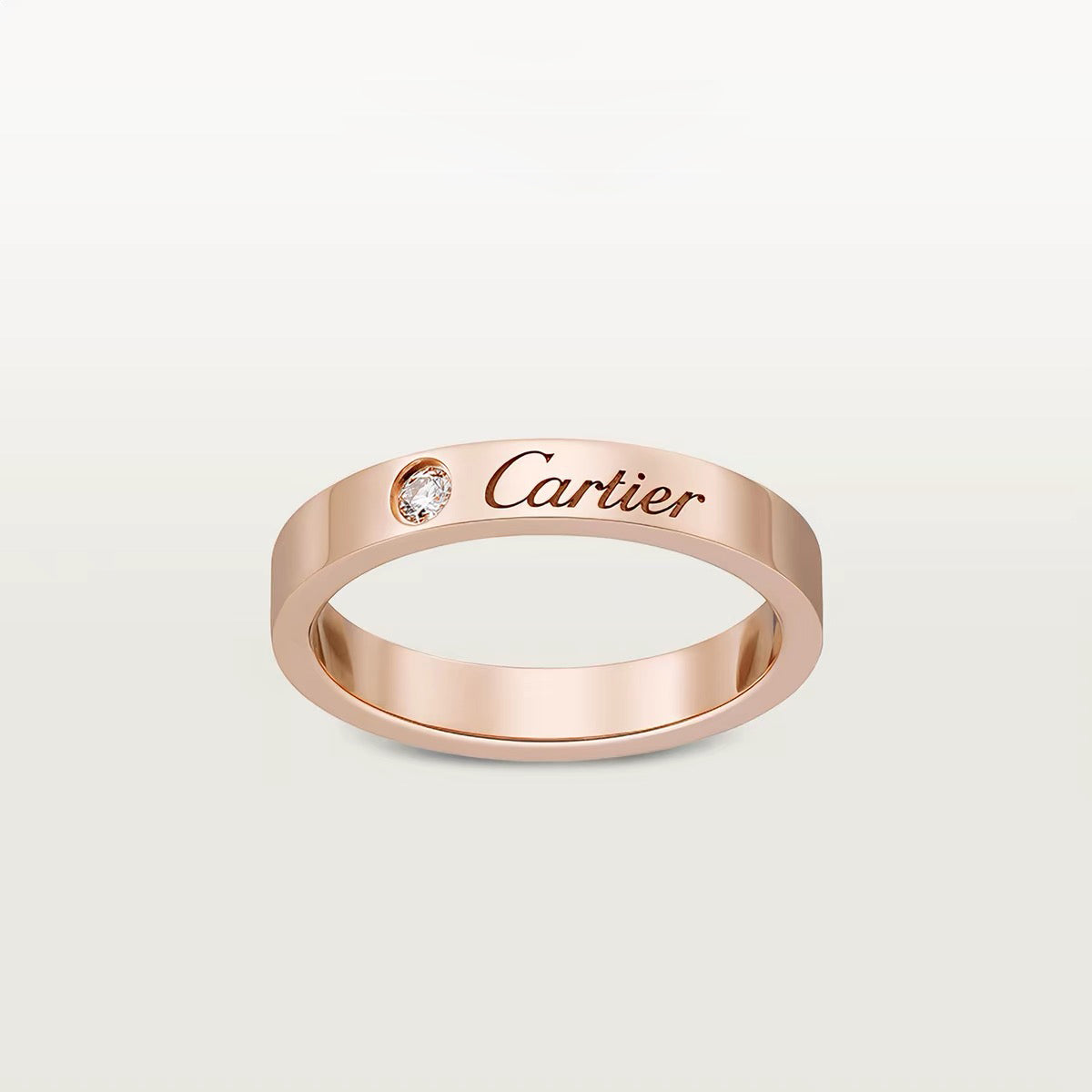 [Limara] LOVE RING 4MM 1 DIAMOND