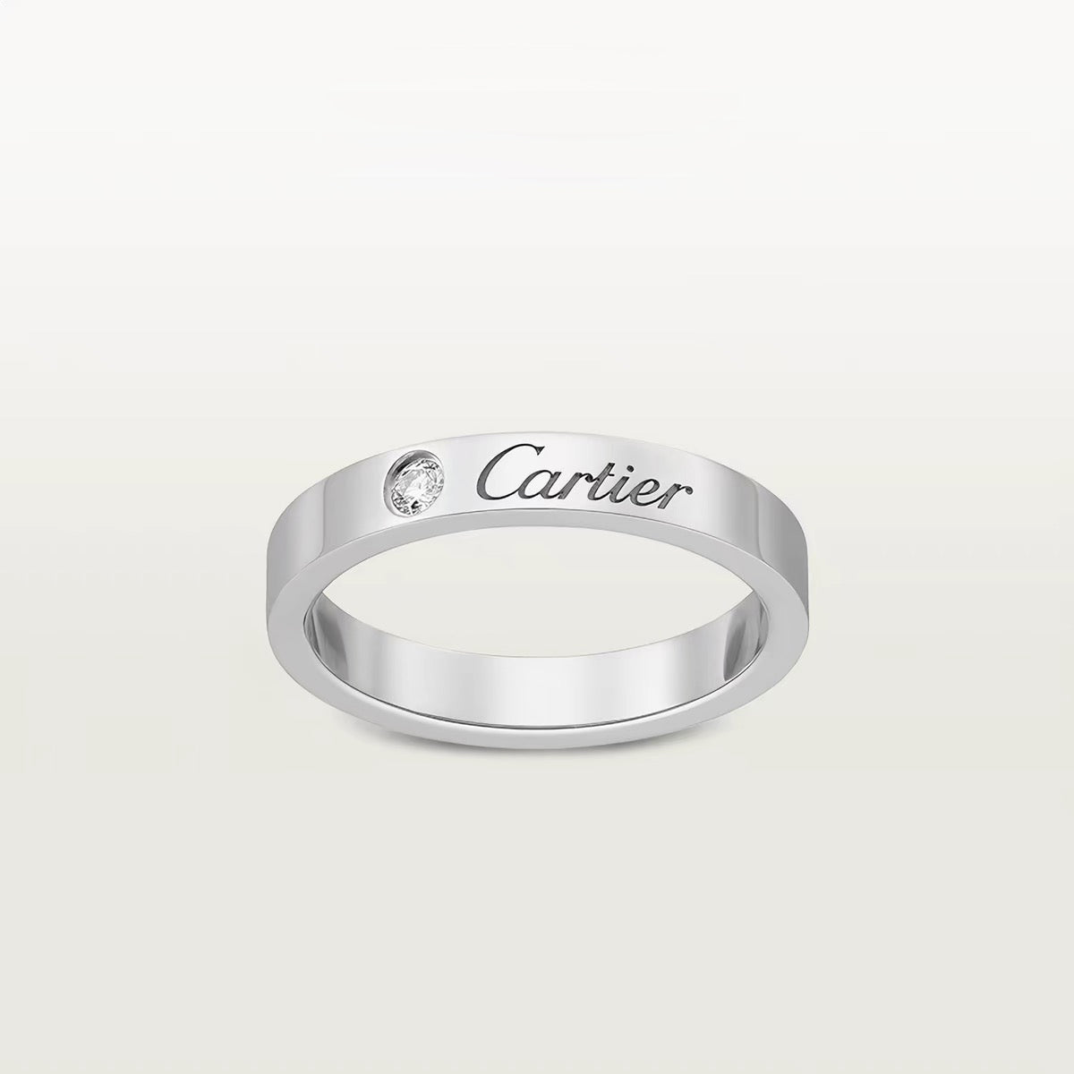 [Limara] LOVE RING 4MM 1 DIAMOND
