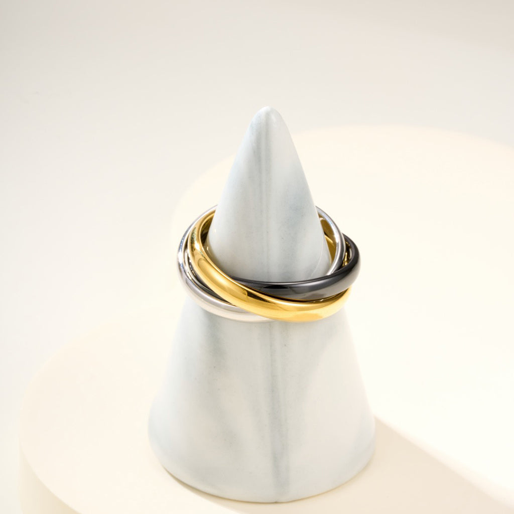 [Limara] TRINITY 3.2MM RING BLACK CERAMIC