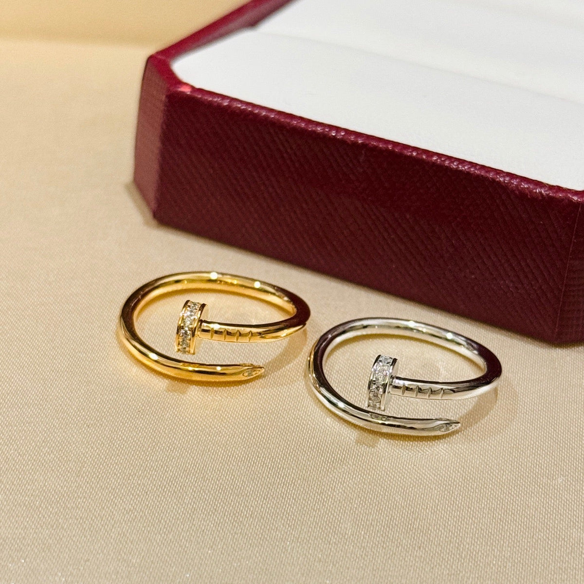 [Limara] JUSTE 1.8MM HALF DIAMOND RING