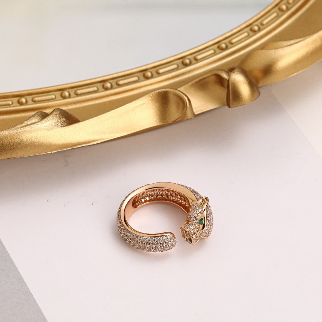 [Limara] PANTHERE FULL DIAMOND SMALL RING