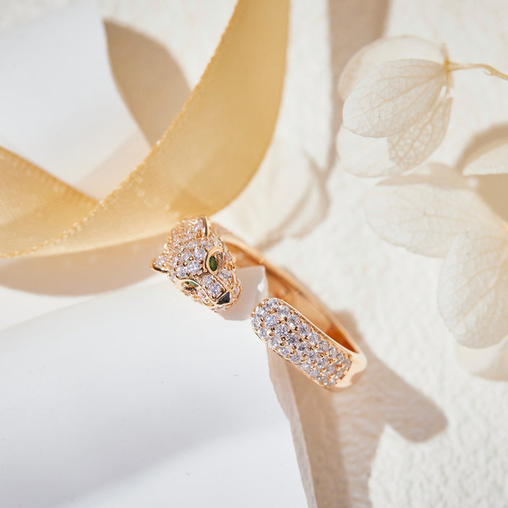[Limara] PANTHERE FULL DIAMOND SMALL RING