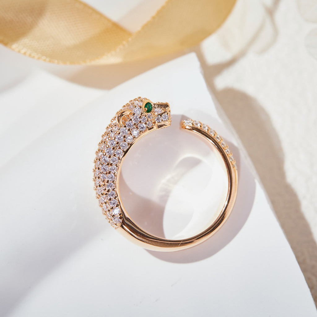 [Limara] PANTHERE FULL DIAMOND SMALL RING